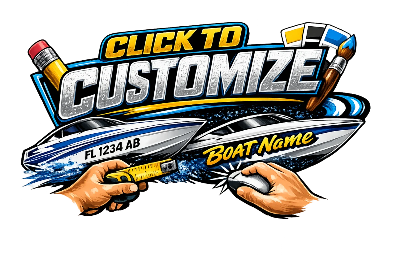 A close up of a sticker on the side of a vehicle showing custom decal detail